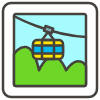 Mountain Cableway B emoji - Free transparent PNG, SVG. No sign up needed.