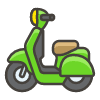 Motor Scooter A Element from Kawaii Emoji Set