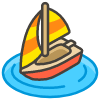 Sailboat A emoji - Free transparent PNG, SVG. No sign up needed.