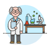 Scientist 2 1 Illustration from UX Colors Set