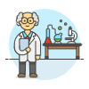 Scientist 2 2 Illustration from UX Colors Set