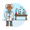 Scientist 2 3 Illustration from UX Colors Set