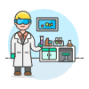 Laboratory Scientist 1 Illustration from UX Colors Set