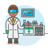 Laboratory Scientist 3 Illustration from UX Colors Set