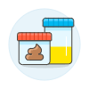 Laboratory Stool Urine Illustration from UX Colors Set