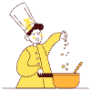 Chef Cooking illustration - Free transparent PNG, SVG. No sign up needed.