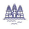 Angkor Wat Illustration from UX Line Set
