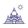 Borobudur illustration - Free transparent PNG, SVG. No sign up needed.