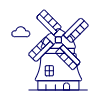 Windmills Illustration from UX Line Set