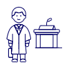 Attorney 1 Illustration from UX Line Set