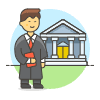 Lawyer 1 3 Illustration from UX Colors Set