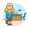 Lawyer 2 2 Illustration from UX Colors Set