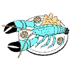 Seafood Crustacean Lobster Illustration from London Set