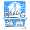 Grow Plants Balcony Illustration from Brooklyn Set