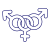 Pride Bisexual Symbol 3 illustration - Free transparent PNG, SVG. No sign up needed.