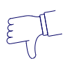 Dislike Hand 1 Illustration from UX Line Set