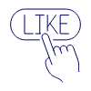 Hand Click Like 1 Illustration from UX Line Set