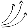 3 Doodle Arrows Curve Element from Beveled Scribbles Set