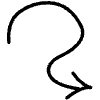 Curve Line Arrow 1 Element from Variable Scribbles Set