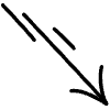 Dart Arrow Line 1 Element from Variable Scribbles Set
