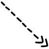 Dashed Double Head Line Arrow Element from Variable Scribbles Set