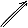 Double Lines Arrow Line 1 Element from Variable Scribbles Set