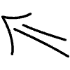 Double Lines Arrow Line 2 Element from Variable Scribbles Set