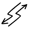 Double Zigzag Arrows Line Element from Variable Scribbles Set