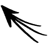Merged Direction Doodle Arrow Element from Beveled Scribbles Set