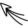 Merged Direction Line Arrow Element from Variable Scribbles Set