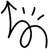 Spiral Arrow Line 11 Element from Variable Scribbles Set