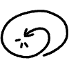 Spiral Arrow Line 14 Element from Variable Scribbles Set