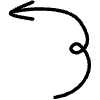 Spiral Arrow Line 15 Element from Variable Scribbles Set