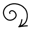 Spiral Arrow Line 3 Element from Variable Scribbles Set