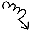 Spiral Arrow Line 4 Element from Variable Scribbles Set