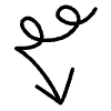 Spiral Arrow Line 6 Element from Variable Scribbles Set