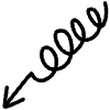 Spiral Arrow Line 8 Element from Variable Scribbles Set