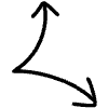 Split Line Arrow 1 Element from Variable Scribbles Set