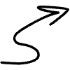 Wiggle Arrow Line 3 Element from Variable Scribbles Set