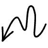 Wiggle Arrow Line 5 Element from Variable Scribbles Set