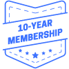 10 Year Membership Bookmark element - Free transparent PNG, SVG. No sign up needed.