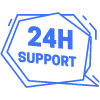24h Support Bubble element - Free transparent PNG, SVG. No sign up needed.