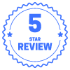 5 Star Review Circle element - Free transparent PNG, SVG. No sign up needed.