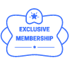 Exclusive Membership Star Element from Vector Badges Set