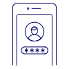 Phone User Security 1 Illustration from UX Line Set