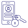 Phone User Security 3 Illustration from UX Line Set