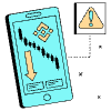Smartphone With Negative Chart illustration - Free transparent PNG, SVG. No sign up needed.