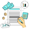Computing Taxes illustration - Free transparent PNG, SVG. No sign up needed.