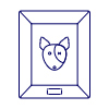 Dog Photo Illustration from UX Line Set