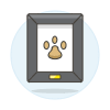 Pet Footprint Illustration from UX Colors Set